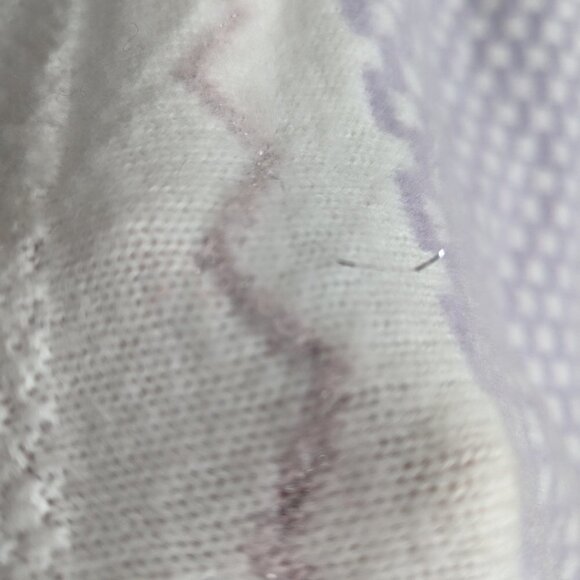 Vintage metallic knit scallop trim neckline sweater - Picture 5 of 6